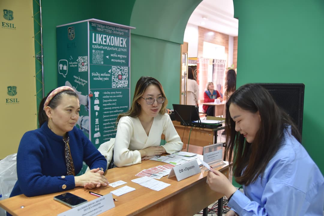 Esil University-де жастарға арналған бос жұмыс орындары жәрмеңкесі аяқталды