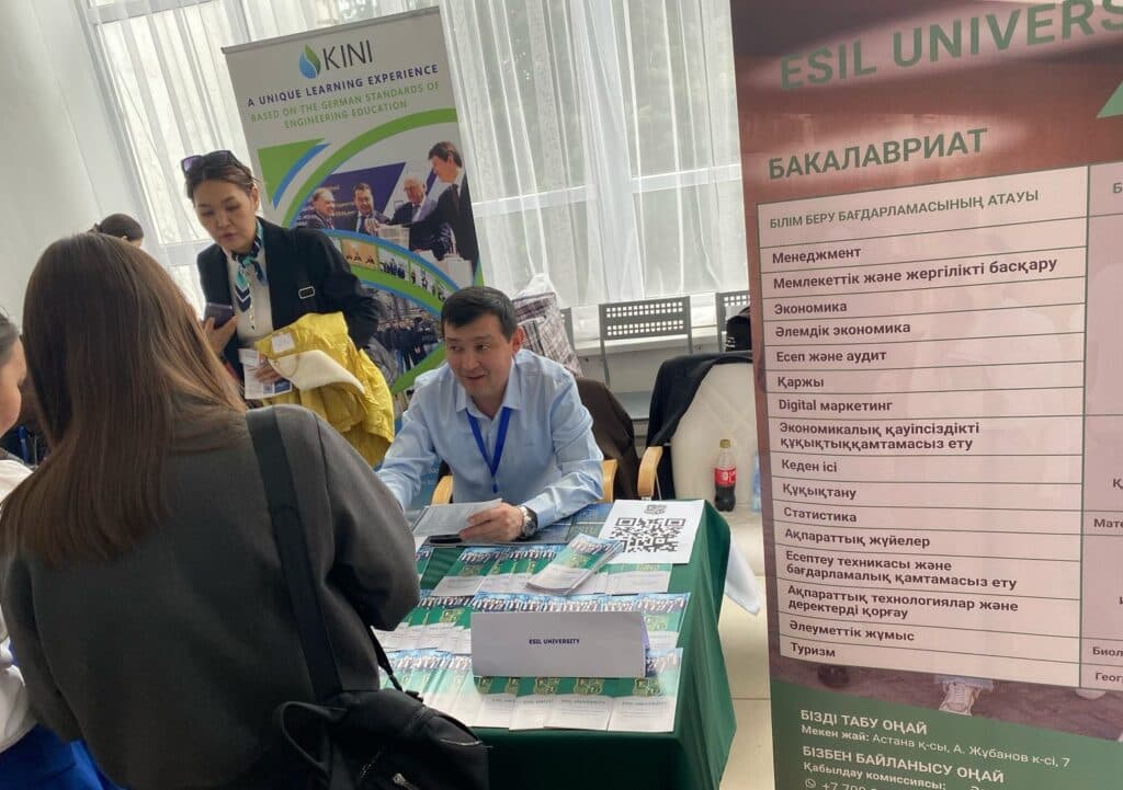 Esil University Took Part in the ‘Study in Kazakhstan’ Exhibition in Aktobe