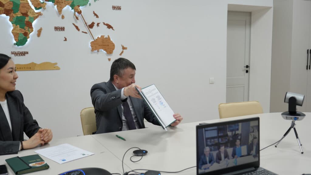 Esil University Signed a Cooperation Memorandum with Diplomat University (Tashkent)