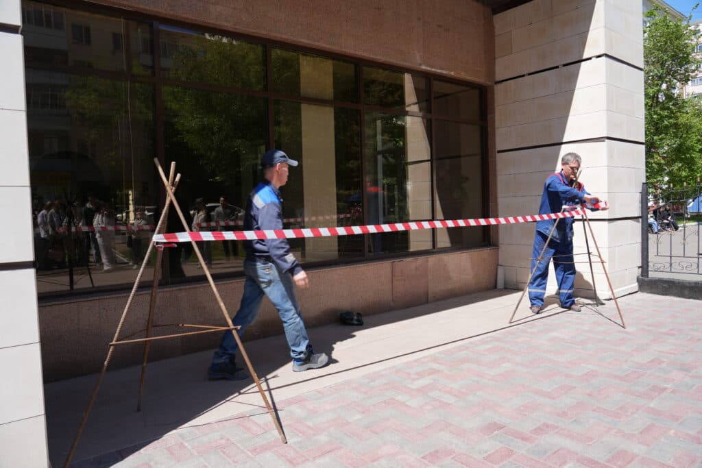 Esil University held a scheduled emergency drill