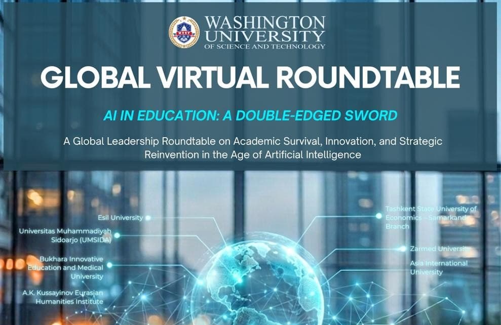 Esil University принял участие в организации международного круглого стола «AI in Education: A Double-Edged Sword»