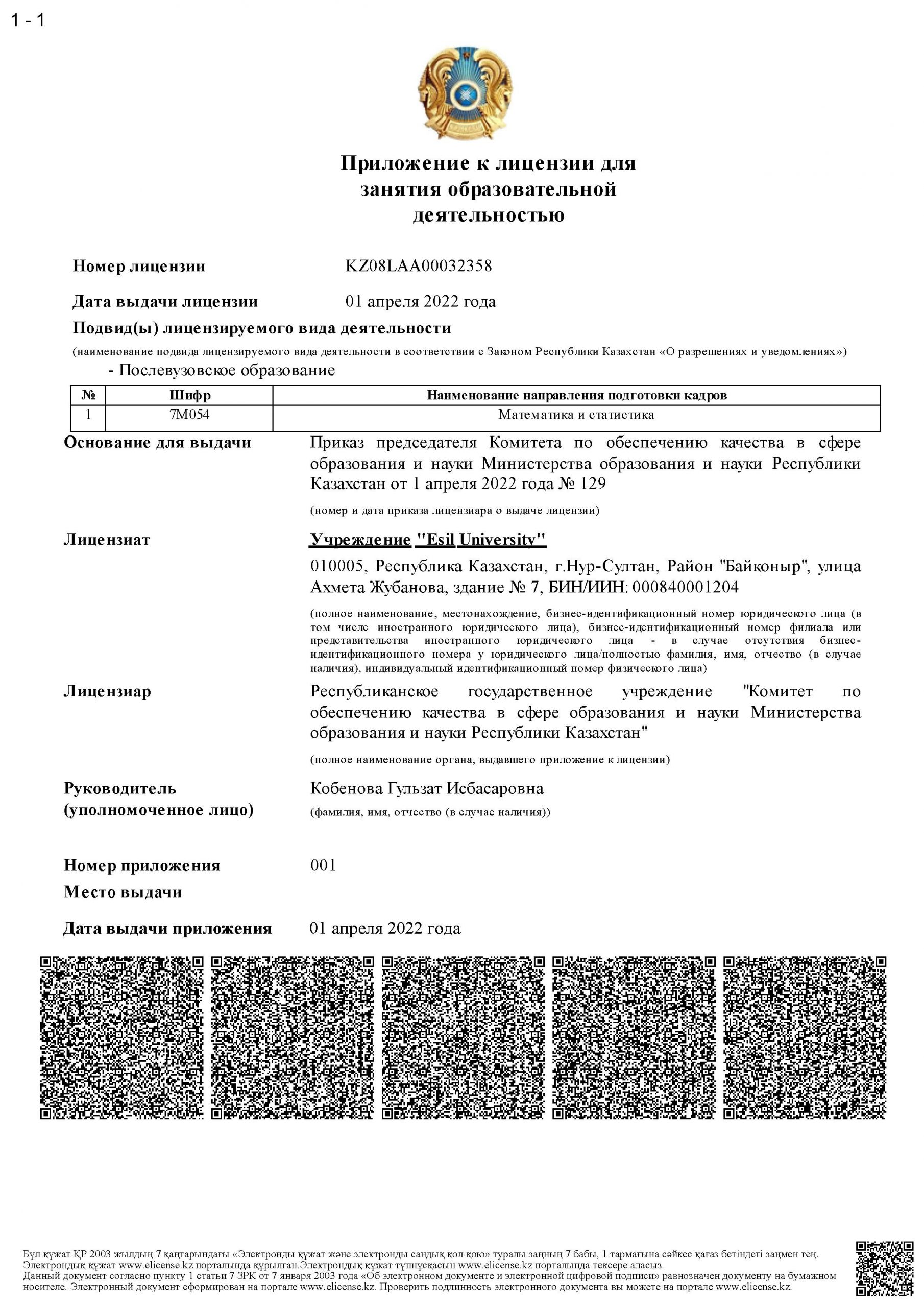 Лицензии EsU — Лист 2