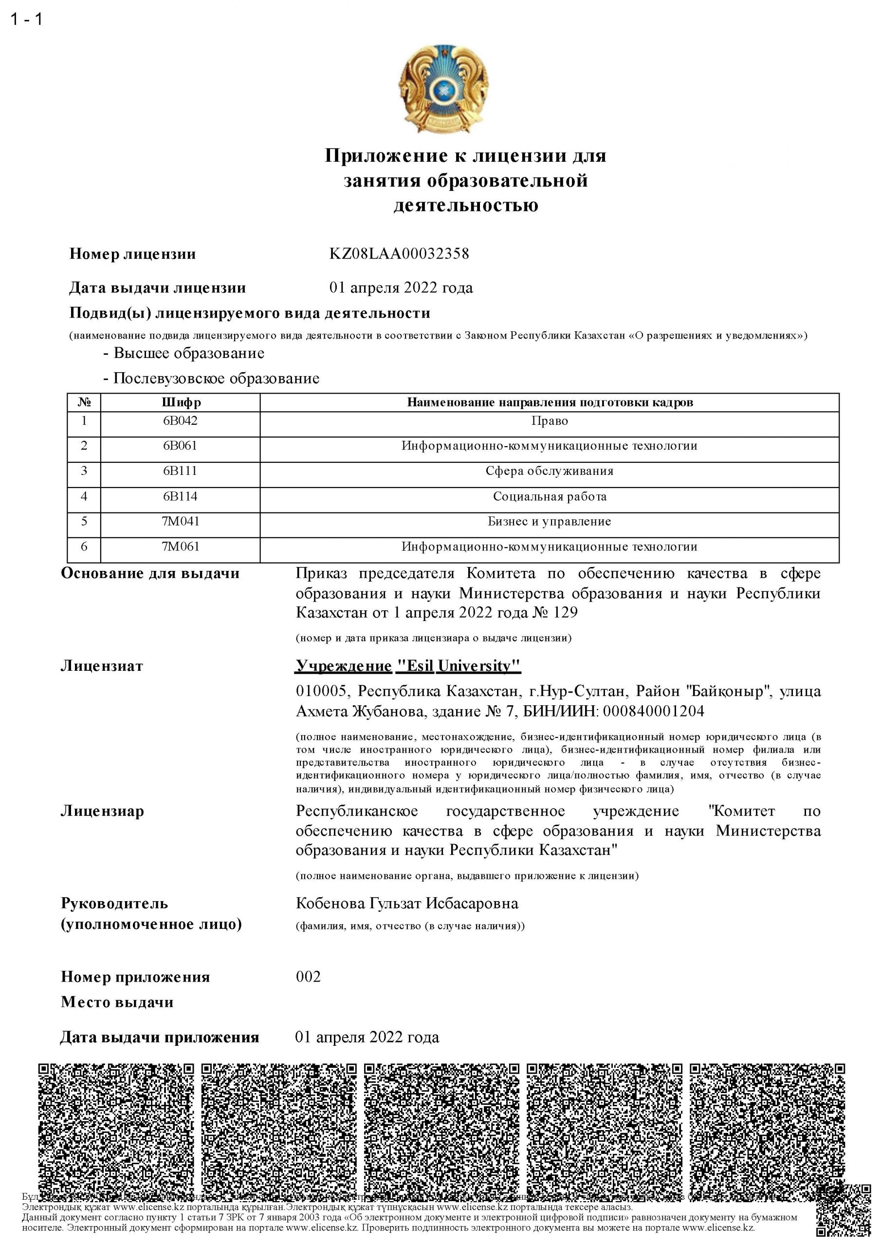 Лицензии EsU — Лист 3