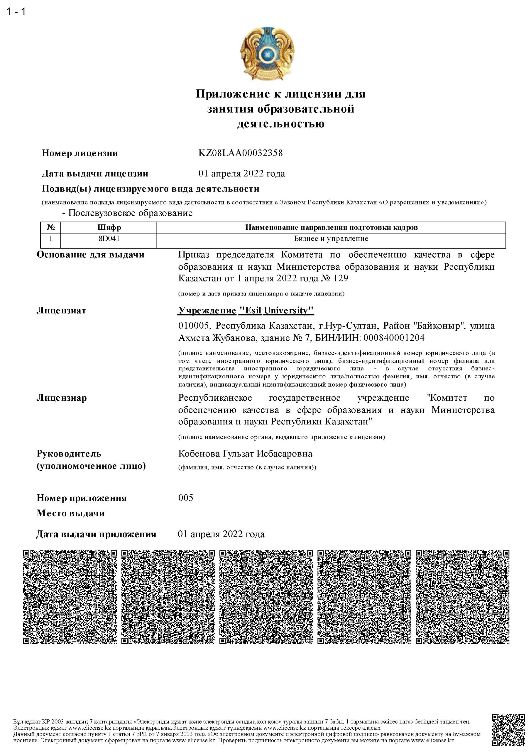 Лицензии EsU — Лист 6