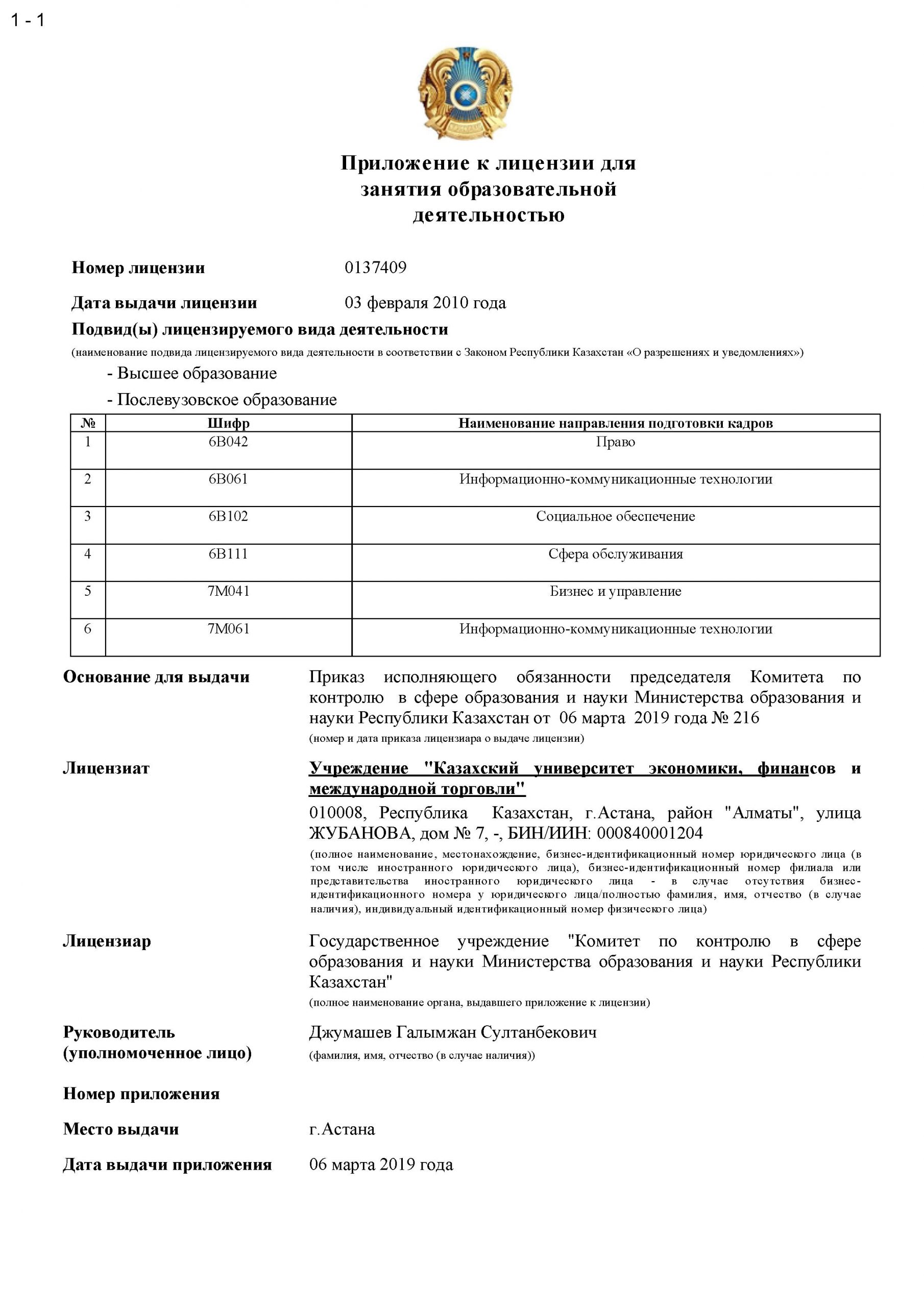 Лицензии КазУЭФМТ — Лист 3