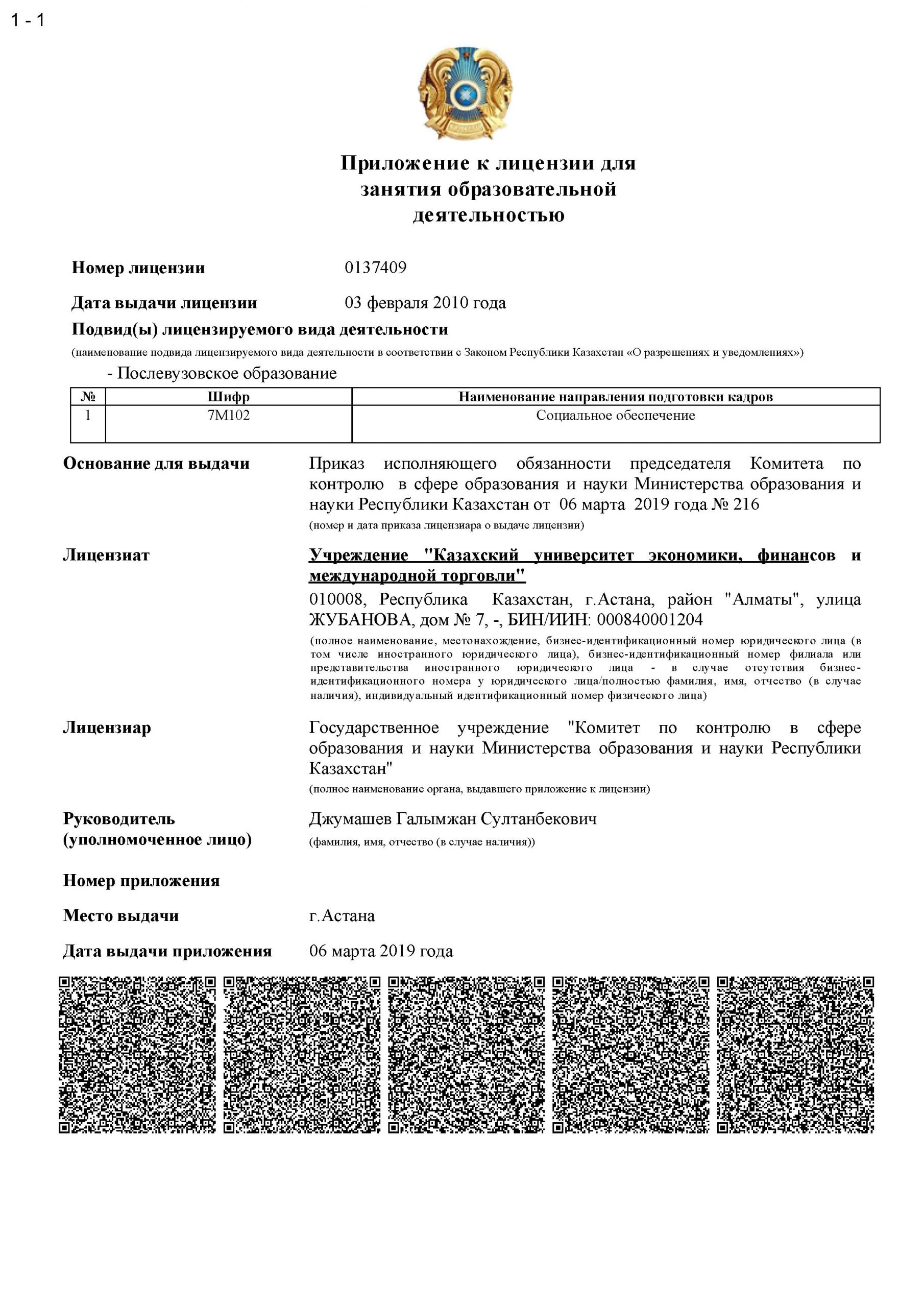 Лицензии КазУЭФМТ — Лист 4