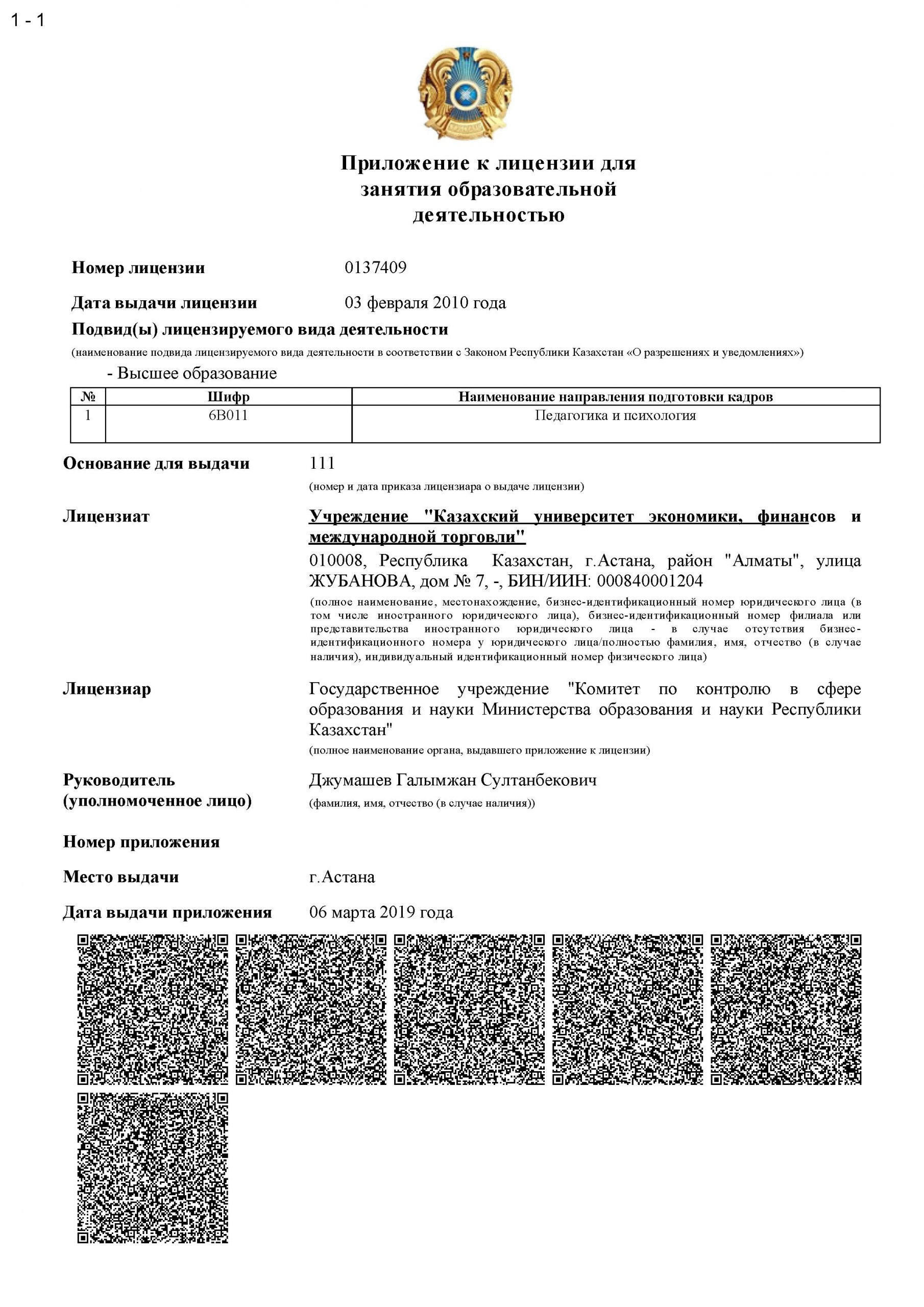 Лицензии КазУЭФМТ — Лист 7